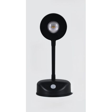 Telecomando con sensore di movimento, 3 temperature di colore, ricaricabile, dimmerabile e facile da installare (nero).