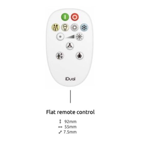Telecomando Deluxe iDual Bianco