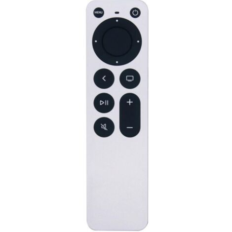 Telecomando di ricambio per Apple TV 4K di prima, seconda, terza e quarta generazione, compatibile con i modelli A1156, A1427, A1469, A1378, universale/in plastica, per Apple TV2 e TV3.