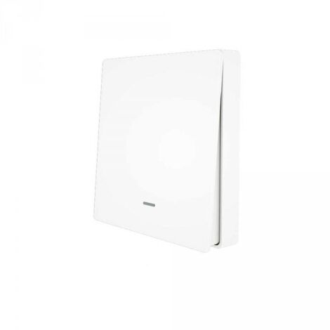 Telecomando Interruttore 1 Tasto, RF 433MHz, TUYA, Smart Life, 3V Con Pile CR2032, 86x86x16mm, IP20, SH4491