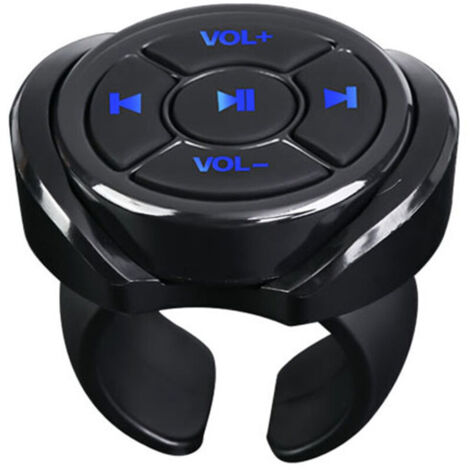 Telecomando multimediale Bluetooth senza pulsanti per auto, moto, bicicletta, volante, telecomando musicale per telefono e tablet