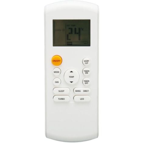 SNQ Telecomando per condizionatore d'aria con retroilluminazione a LED sostitutivo per RG57B1 BGE RG57B2 BGE RG57B BGE RG57 BGE RG57A BGE RG57A6