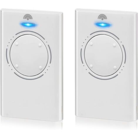 Telecomando per porta da garage, telecomando per porta in 2 pezzi, telecomando per cancello a 433 MHz, compatibile con i telecomandi XT2 433 SLH LR e XT4 433 SLH LR, 4 canali, bianco