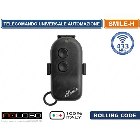 TELECOMANDO RADIOCOMANDO DINAMICO 2 CANALI PER AUTOMAZIONE CANCELLI FREQUENZA 433 MHZ ROLLING CODE
