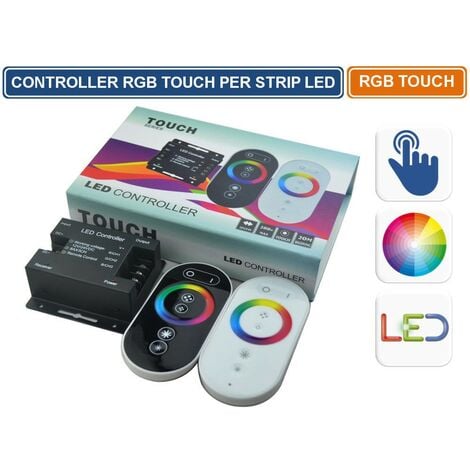 BES-32039 - Domotica - beselettronica - Controller luci telecomando da  parete controllo touch da muro 8 zone RGB CCT