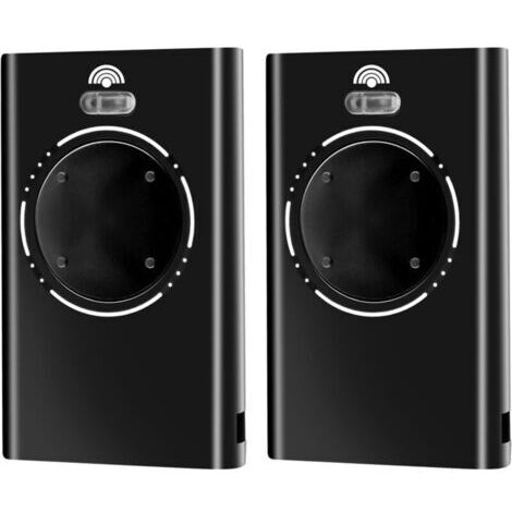 Telecomando trasmettitore per porta da garage 868 MHz a 2 pezzi, telecomando per cancello a 4 canali compatibile con XT4 868 SLH LR, XT4 868 SLH, XT2 868 SLH LR, XT2 868 SLH (nero)