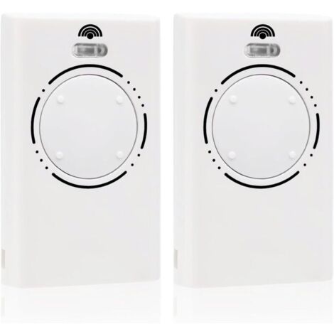 Telecomando trasmettitore per porta da garage a 2 pezzi da 868 MHz, telecomando per cancello a 4 canali compatibile con XT4 868 SLH LR, XT4 868 SLH, XT2 868 SLH LR, XT2 868 SLH (bianco)