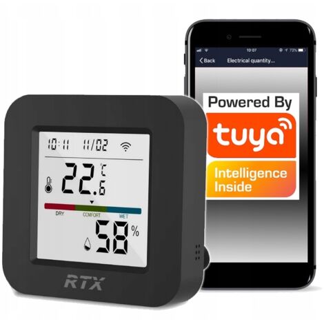 Telecomando Tuya IR e sensore di temperatura e umidità LCD WiFi