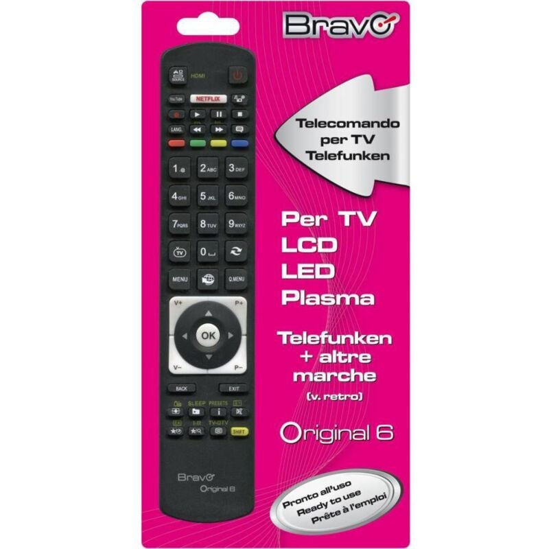 Télécommande tv bravo original6 telefunken