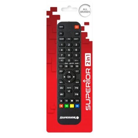 TELECOMANDO TV SUPERIOR PROGRAMMABILE 2 IN 1
