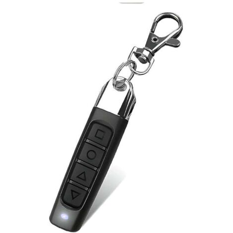 Telecomando universale a 4 canali, 3 funzioni, apriporta da garage, clonazione automatica, frequenza 433,92 MHz, duplicatore per porta da garage, nero, 1 pezzo