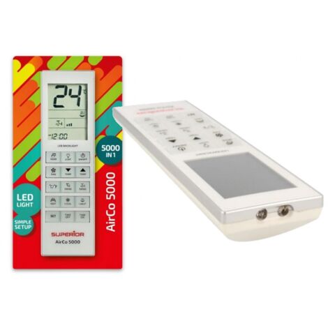 TELECOMANDO UNIVERSALE CLIMATIZZAZIONE 5000 CODICI CONDIZIONATORE LED LIGHT