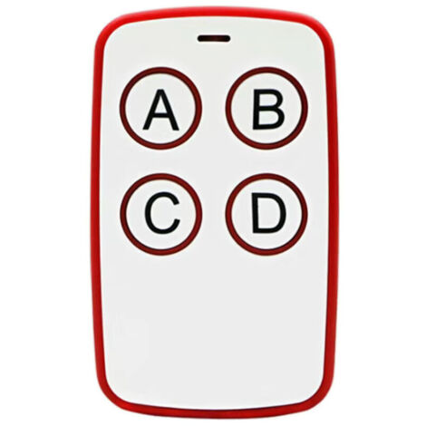 Telecomando universale per cancello, telecomando universale wireless per porta da garage, telecomando universale per cancello compatibile con codice variabile a 433 MHz con 4 pulsanti per porte da gar