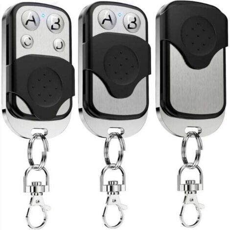 Telecomando universale per cancello Ulisem-3PCS 433,92 MHz, copia del telecomando wireless per garage a 4 pulsanti, duplicatore di telecomando per porta da garage, clonazione per porta elettrica