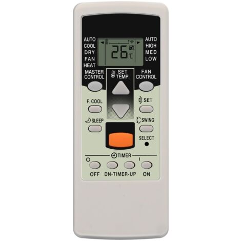 Telecomando universale per condizionatore d'aria Fujitsu, telecomando universale per condizionatore d'aria, compatibile con la maggior parte dei modelli, 2 batterie AAA, il prodotto non contiene batte