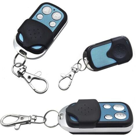 Telecomando universale per porte, confezione da 4 telecomandi con cicalino 12V 433MHz per allarme porta garage a 4 canali