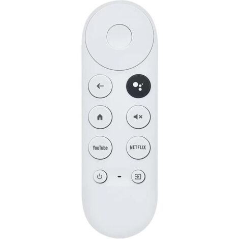 Telecomando vocale Bluetooth KZQ G9N9N per Google Chromecast TV 4K Snow, telecomando sostitutivo Google con pulsanti per Netflix e YouTube (solo telecomando)