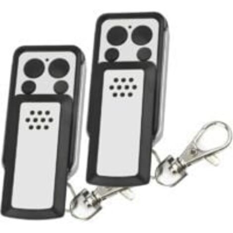 Télécommande - 2 Boutons à clapet- Compatible avec la plupart des motorisations avidsen, Grise, Autonomie de 2 ans - 114253