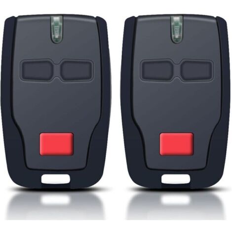 Télécommande 2 canaux 433 MHz pour portail roulant BFT Mitto 2, Kleio, Ghibli et TRC 2 – Compatible avec systèmes Rolling – Lot de 2