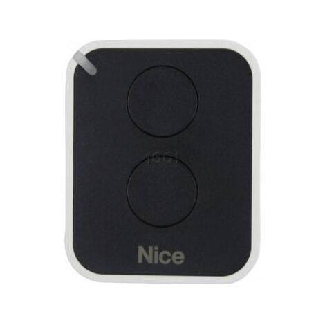 Nice – Télécommande 2 canaux 433,92 MHz – Émetteur mural pour motorisations – Compatible récepteurs OXI, OX2, FLOX2R – Portée 200 m