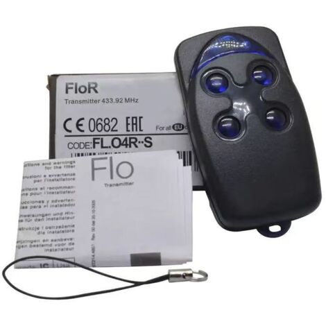 Télécommande 2 canaux avec code tournant pour portail, porte de garage et volet roulant – 4 boutons, compatible avec systèmes rolling code (français) yun