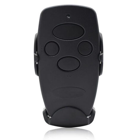 Télécommande 2 canaux noir pour portail et porte de garage – Compatible 433,92 MHz, code tournant sécurisé, auto-apprentissage, convient aux portes basculantes et sectionnelles – Usage domestique inte