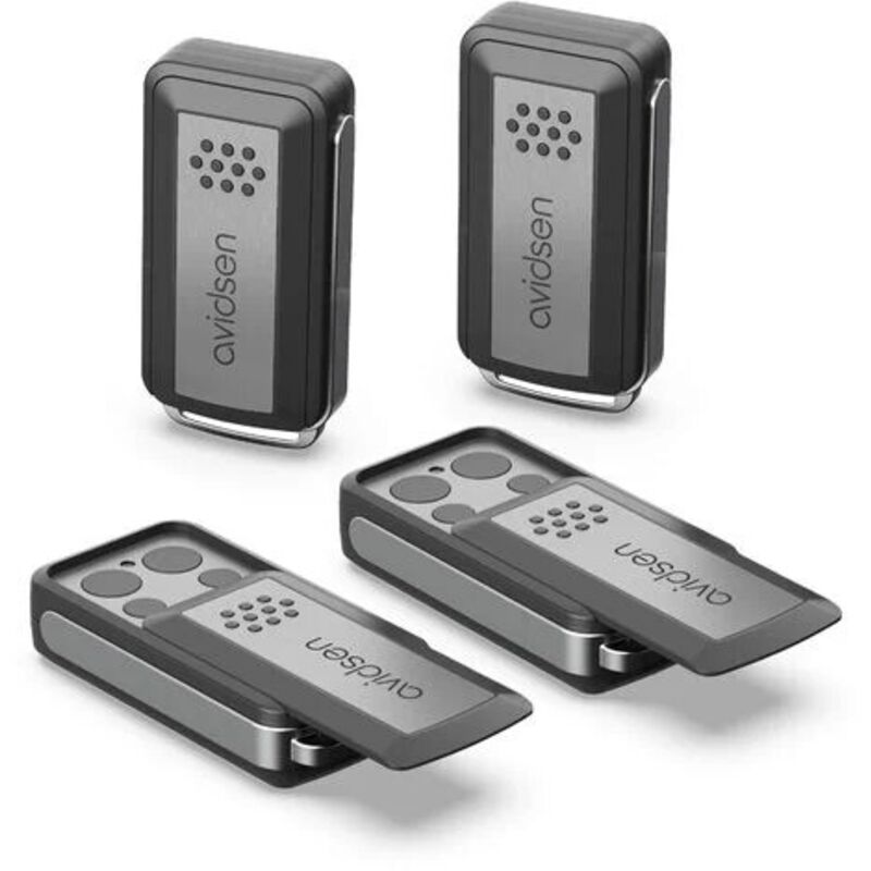 Lot de 4 Télécommande 4 boutons à clapet Avidsen