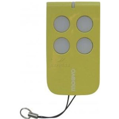 Télécommande 4 canaux 433.92 MHz – Émetteur mural pour motorisations – Pile CR2032 incluse – Programmation facile par enregistrement – Moovo