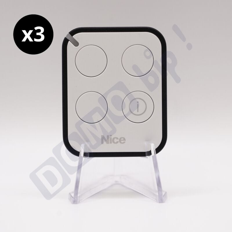 Lot de 3 télécommandes Nice on3ebd - émetteur à code tournant one3 bd bidirectionnel - 433,92 mhz