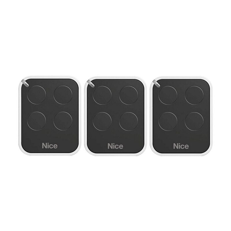 Lot de 3 télécommandes Nice on4e - émetteur à code tournant era one4 - 433.92 mhz