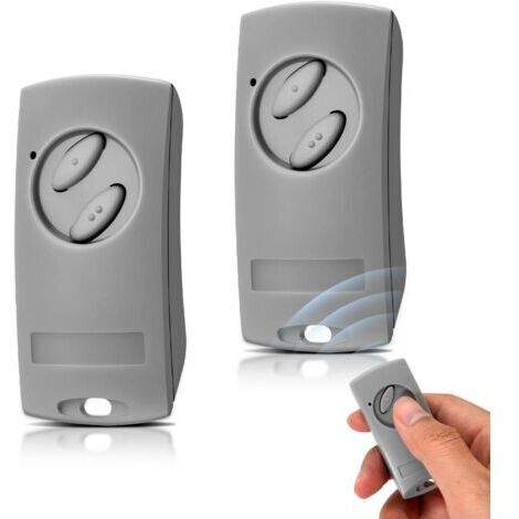 Télécommande 433,92 MHz Compatible avec ECOSTAR RSE2 RSC2 RSZ1,Télécommande Portail pour Hormann EcoStar Liftronic 500/700/800 pour Portronic D2500/D5000/S4000, Bip Portail de Garage (Lot de 2)