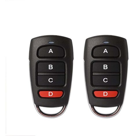 telecommande 433mhz Universelle Portail, telecommande portail universelle, Duplicateur sans Fil clonage 433,92 MHz(2PCS)-TONCHEAN