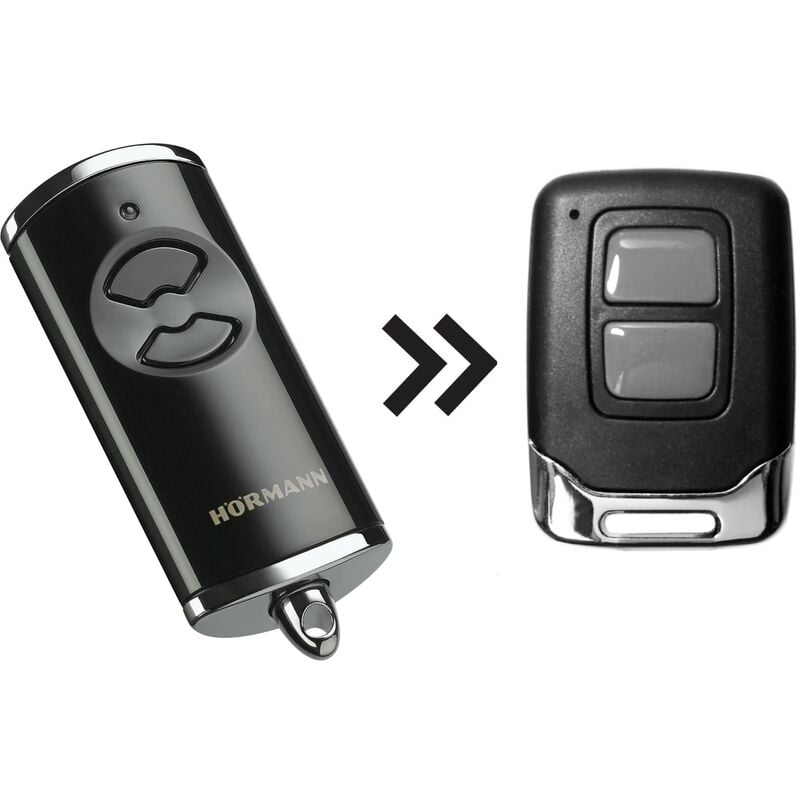 Télécommande Allotech HOR2 compatible avec Hormann HSE2-868-BS, HSE4-868-BS, Compatible BiSecur