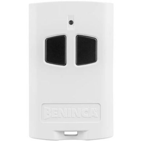 Télécommande beninca togo 2 ak blanche touches noires - remplace togo wp / wk - 433.92 mhz (togo 2ak)