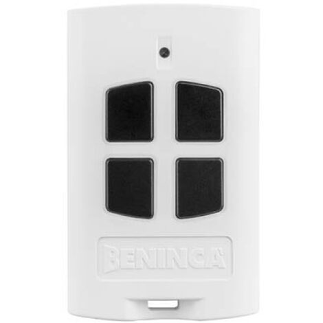 Télécommande beninca togo 4 ak blanche touches noires - remplace togo wp / wk - 433.92 mhz (togo 4ak)