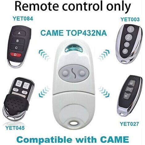 Télécommande CAME TOP432NA 4pcs