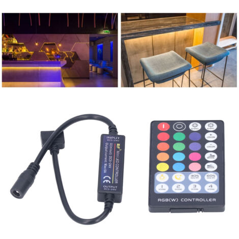 Télécommande Contrôleur LED RF RGBW USB Lampe Strip Ultra Mini Touch Ultra Thin 20-30m 6A 72W Plastique CR2025