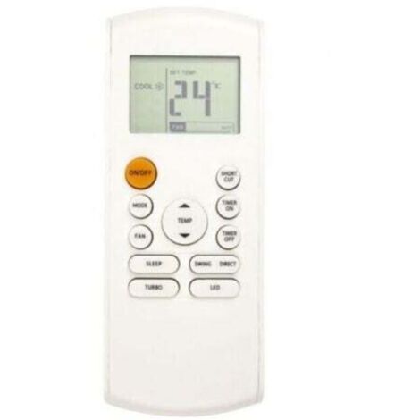 Télécommande de climatisation avec rétroéclairage LED de remplacement pour RG57B-BGE