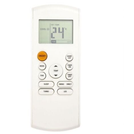 Télécommande de climatisation avec rétroéclairage LED de remplacement pour RG57B-BGE