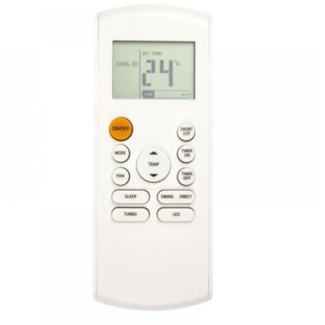 Télécommande de climatisation avec rétroéclairage LED de remplacement pour RG57B-BGE