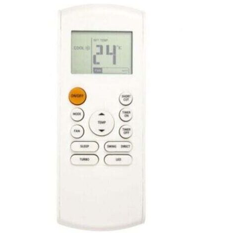 Télécommande de climatisation avec rétroéclairage LED de remplacement pour RG57B-BGE