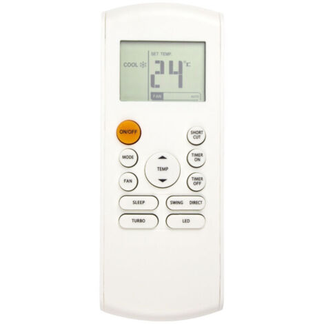 Télécommande de climatisation avec rétroéclairage LED de remplacement pour RG57B-BGE