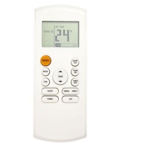 Télécommande de climatisation rétroéclairée LED – Compatible série RG57B-BGE – Accès complet aux boutons – Matériau ABS durable