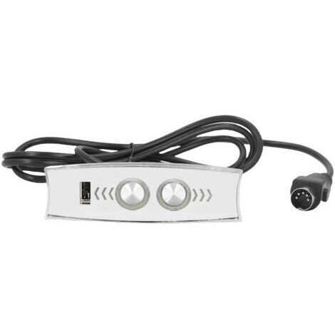 Télécommande de fauteuil releveur électrique avec port USB, rétroéclairage LED, 5 broches, couleur argent