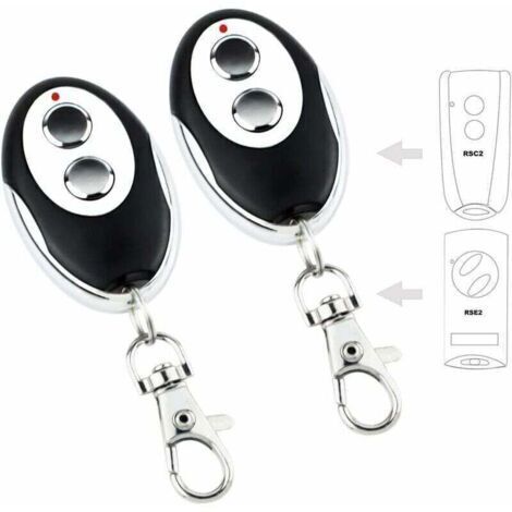 Télécommande de Garage à Code Tournant Ecostar RSC2/RSE2/RSZ1 Compatible 433MHz, Set de 2 Pièces