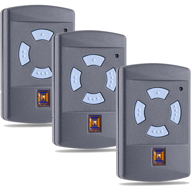 Télécommande de garage HSM4 868 MHz, télécommande de porte, remplacement pour Hörmann émetteur portatif HSM 4, 868,3 MHz, 4 touches, portée 30 m,