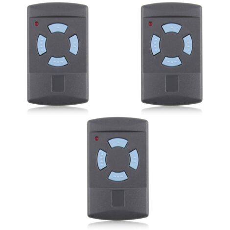 Télécommande de Garage HSM4 868 MHz télécommandes , 4 Boutons Couleur Bleue Remplacer Les émetteurs Hormann 868 MHz HS4 HSM2 HSP4 868 HS1 868 Tubauto HSM4 868 Tubauto HS4 868Fréquence , 3PACK