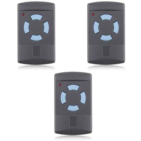 Télécommande de Garage HSM4 868 MHz télécommandes , 4 Boutons Couleur Bleue Remplacer Les émetteurs Hormann 868 MHz HS4 HSM2 HSP4 868 HS1 868 Tubauto HSM4 868 Tubauto HS4 868Fréquence , 3PACK