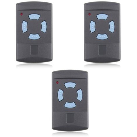Télécommande de Garage HSM4 868 MHz télécommandes , 4 Boutons Couleur Bleue Remplacer Les émetteurs Hormann 868 MHz HS4 HSM2 HSP4 868 HS1 868 Tubauto HSM4 868 Tubauto HS4 868Fréquence , 3PACK
