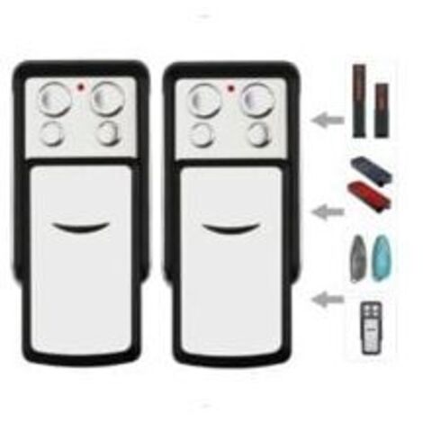 Télécommande de garage Sdre-4031 868 MHz compatible avec les télécommandes Sommer 868 MHz 4020 4026 TX03-868-4 4021 4025 4011 4031 4035 à code tournant (Smile-2PACK)